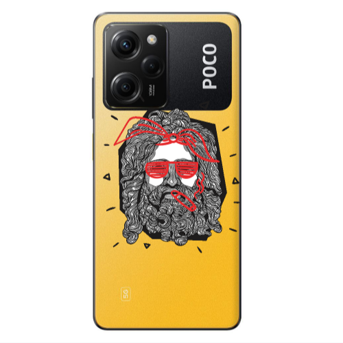 Xiaomi Poco X5 Pro Cool glasses Transparent Silicone TPU Θήκη