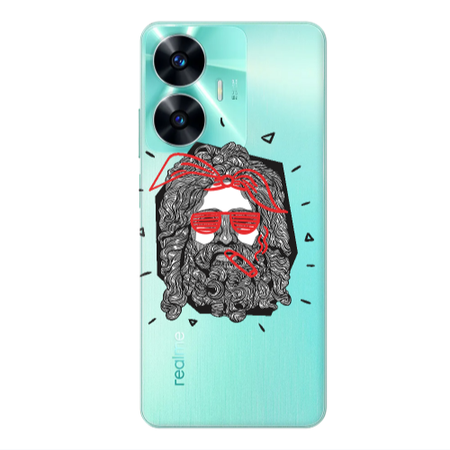 Realme C55 Cool glasses Transparent Silicone TPU Θήκη