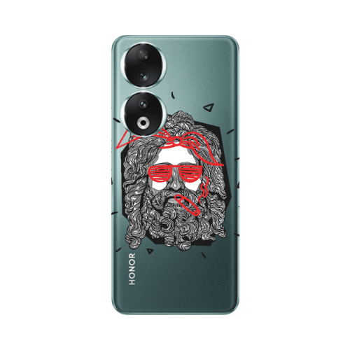 Honor 90 5G Cool glasses Transparent Silicone TPU Θήκη