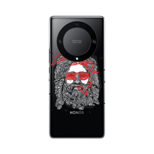 Honor Magic5 Lite 5G Cool glasses Transparent Silicone TPU Θήκη