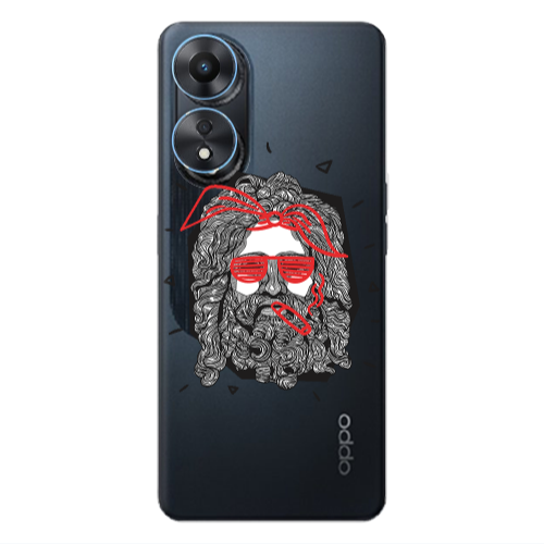 Oppo A 98 Cool glasses Transparent Silicone TPU Θήκη