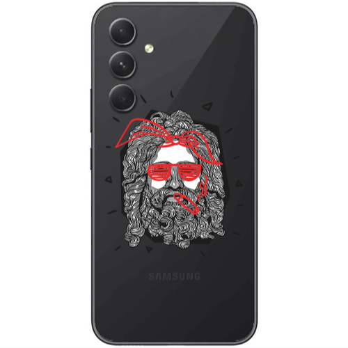 Samsung Galaxy A25 Cool glasses Transparent Silicone TPU Θήκη