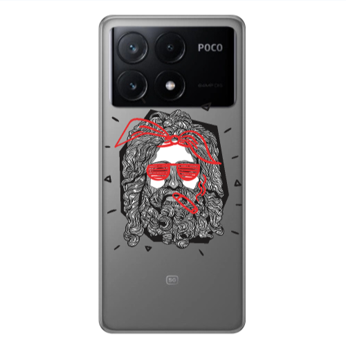Xiaomi Poco X6Pro 5G Cool glasses Transparent Silicone TPU Θήκη