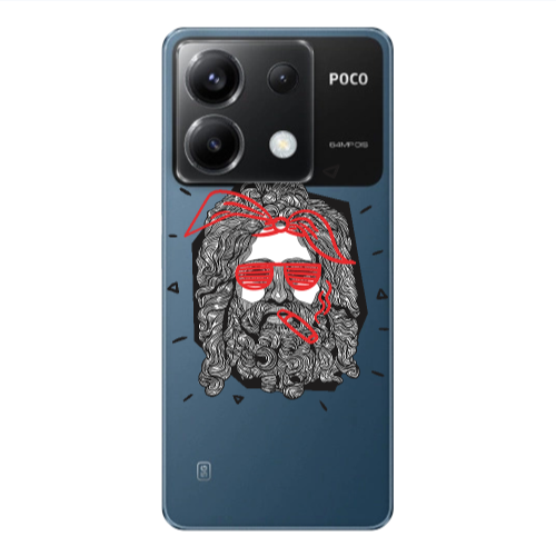 Xiaomi Poco X6 5G Cool glasses Transparent Silicone TPU Θήκη