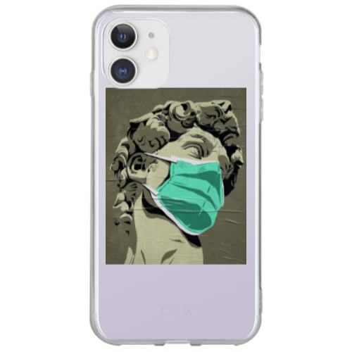 Apple iPhone 12 Masque Transparent Silicone TPU Θήκη