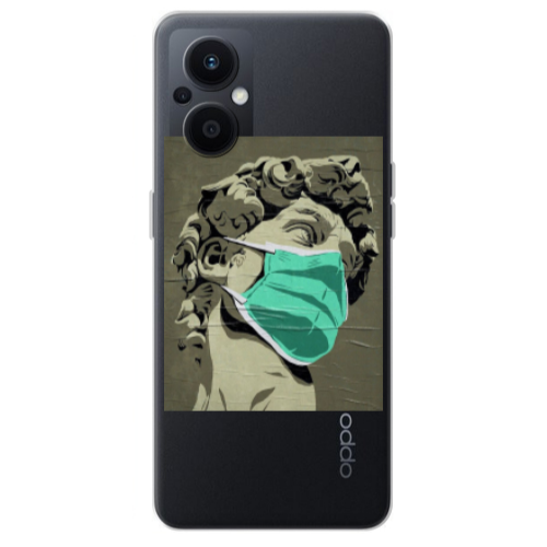 Oppo Reno 7 Lite Masque Transparent Silicone TPU Θήκη