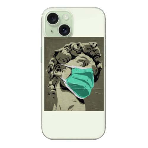 Apple iPhone 15 Masque Transparent Silicone TPU Θήκη
