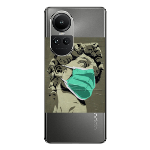 Oppo Reno10 5G Masque Transparent Silicone TPU Θήκη