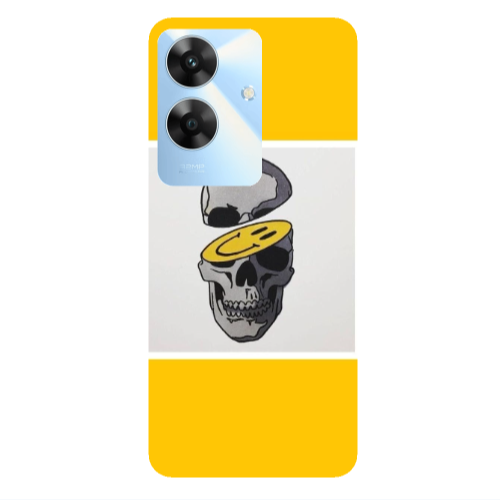 Realme Note 60 Smiley dry head Transparent Silicone TPU Θήκη