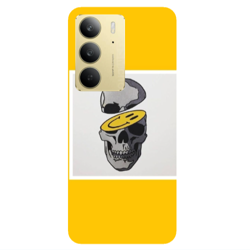 Realme C 75 Smiley dry head Transparent Silicone TPU Θήκη