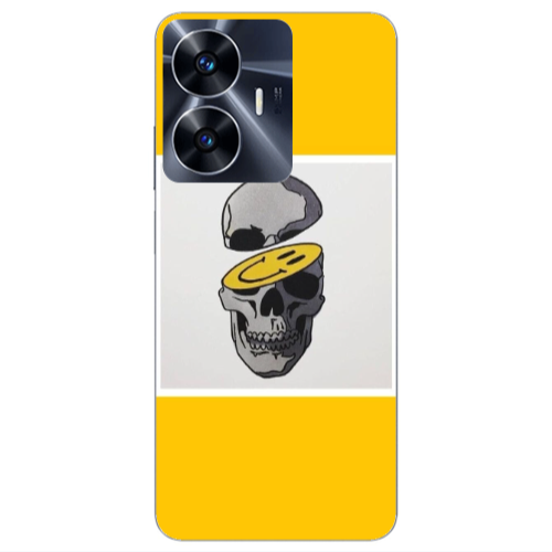 Realme Note 50 Smiley dry head Transparent Silicone TPU Θήκη