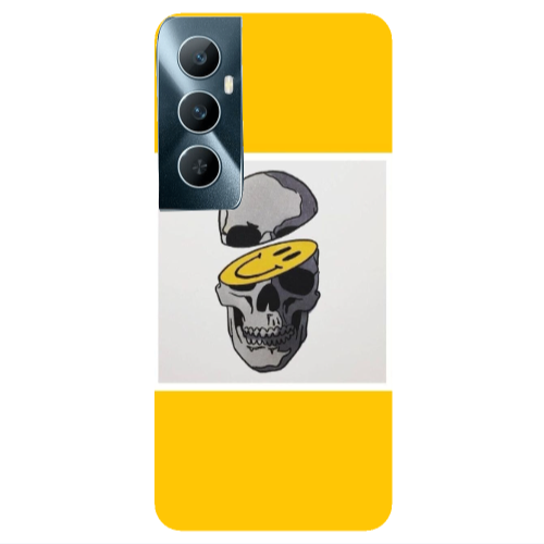 Realme C65 Smiley dry head Transparent Silicone TPU Θήκη