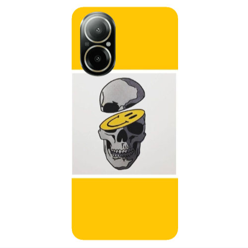 Realme C67 Smiley dry head Transparent Silicone TPU Θήκη