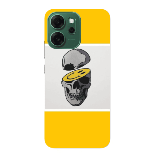 Oppo 14 F Smiley dry head Transparent Silicone TPU Θήκη