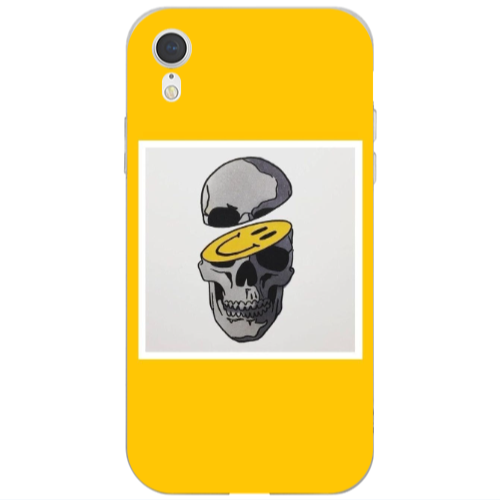 Apple iPhone Xr Smiley dry head Transparent Silicone TPU Θήκη