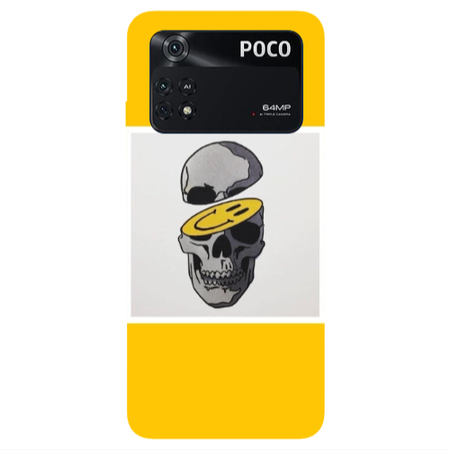 Xiaomi Poco M4 Pro 4G Smiley dry head Transparent Silicone TPU Θήκη