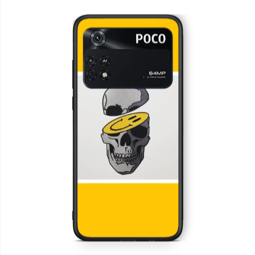 Xiaomi Poco M4 Pro 4G Smiley dry head Black Glossy Θήκη