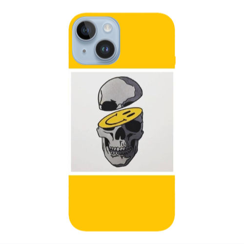 Apple iPhone 14  Smiley dry head Transparent Silicone TPU Θήκη
