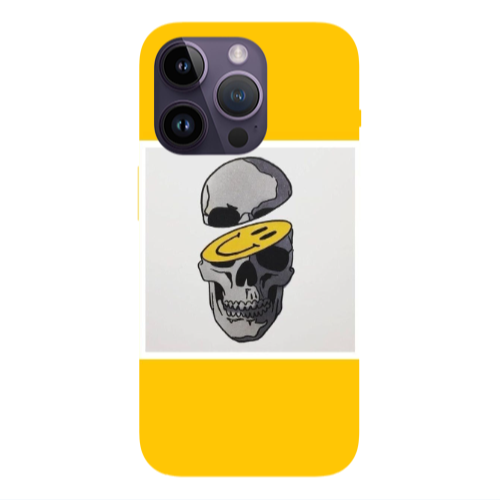 Apple iPhone 14 Pro  Smiley dry head Transparent Silicone TPU Θήκη