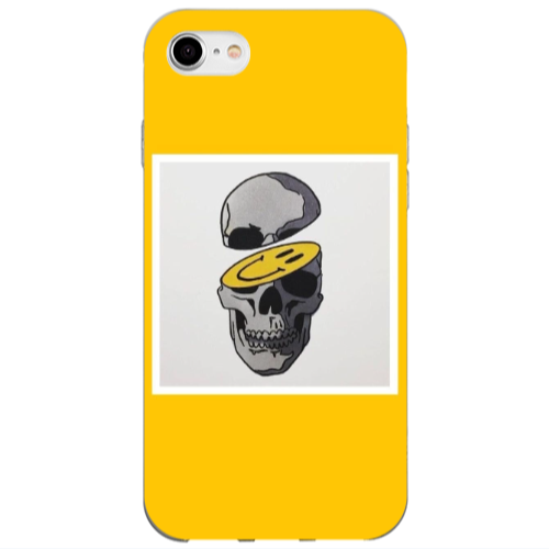 Apple iPhone 7 Smiley dry head Transparent Silicone TPU Θήκη