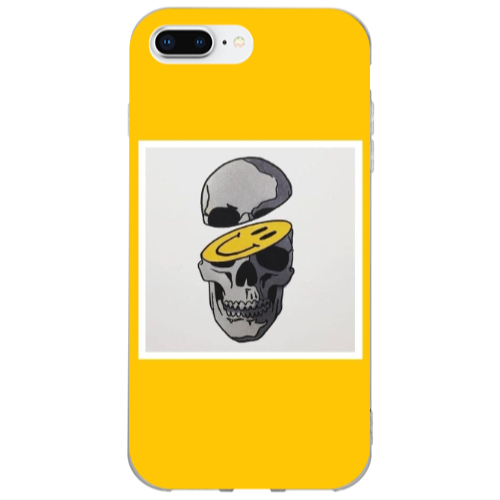 Apple iPhone 7 Plus Smiley dry head Transparent Silicone TPU Θήκη