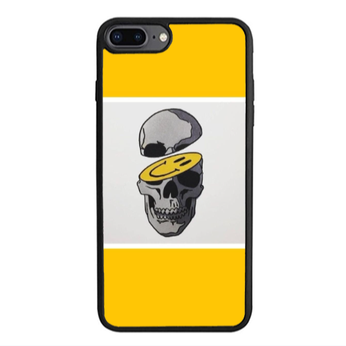 Apple iPhone 7 Plus Smiley dry head Black Glossy Θήκη