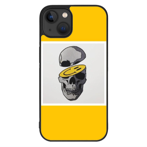 Apple iPhone 13 Mini Smiley dry head Black Glossy Θήκη