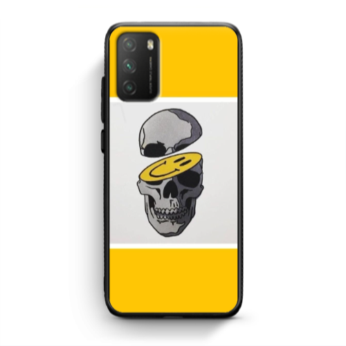 Xiaomi Poco M3 Smiley dry head Black Glossy Θήκη