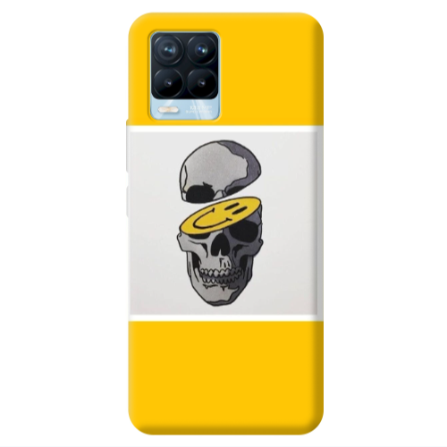 Realme 8 Pro Smiley dry head Transparent Silicone TPU Θήκη