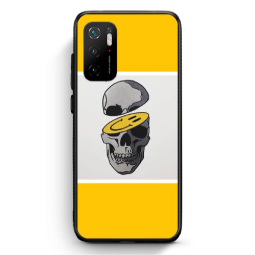 Xiaomi Poco M3 Pro Smiley dry head Black Glossy Θήκη