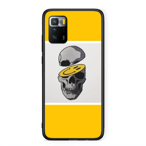 Xiaomi Poco X3 GT Smiley dry head Black Glossy Θήκη