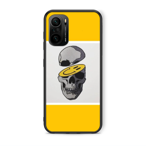 Xiaomi Poco F3 Smiley dry head Black Glossy Θήκη