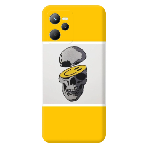 Realme C35 Smiley dry head Transparent Silicone TPU Θήκη