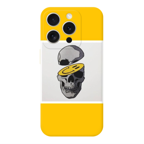 Apple iPhone 15 Pro Smiley dry head Transparent Silicone TPU Θήκη
