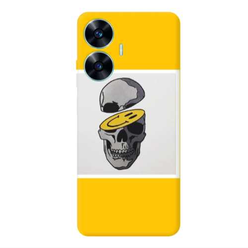 Realme C55 Smiley dry head Transparent Silicone TPU Θήκη