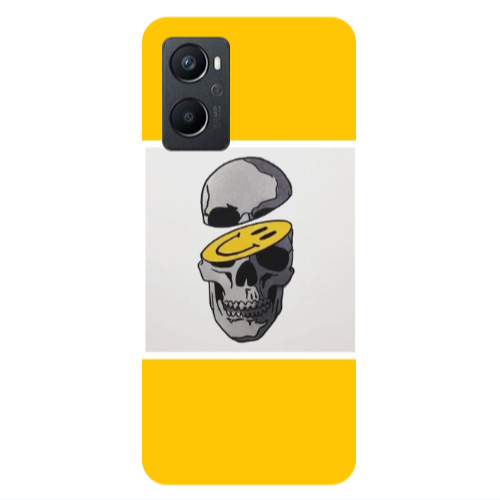 Oppo A 96 Smiley dry head Transparent Silicone TPU Θήκη