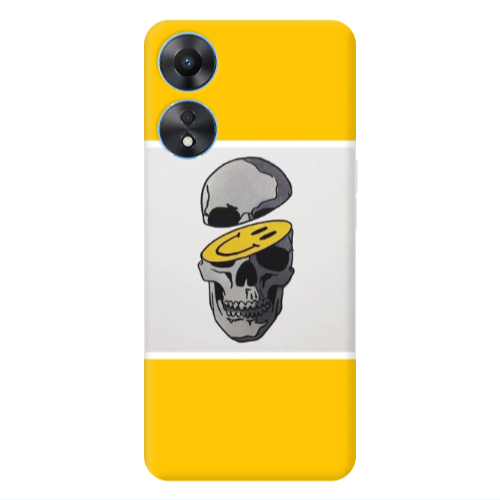 Oppo A 98 Smiley dry head Transparent Silicone TPU Θήκη
