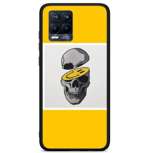 Realme 8 i Smiley dry head Black Glossy Θήκη