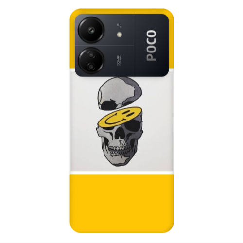 Xiaomi Poco C65 Smiley dry head Transparent Silicone TPU Θήκη