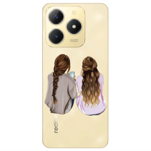 Realme C61 Friends Transparent Silicone TPU Θήκη