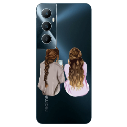 Realme C65 Friends Transparent Silicone TPU Θήκη