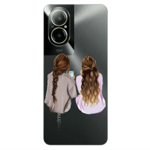 Realme C67 Friends Transparent Silicone TPU Θήκη