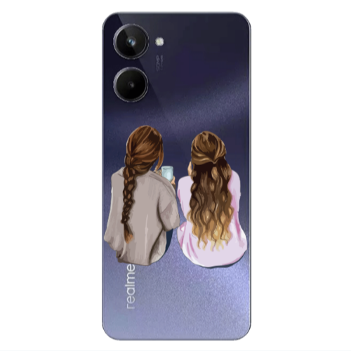 Realme 10 Friends Transparent Silicone TPU Θήκη