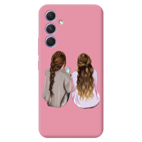 Samsung A36 Friends Pink Colored Silicone TPU Θήκη