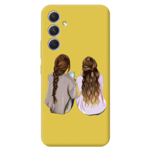 Samsung A36 Friends Yellow Colored Silicone TPU Θήκη