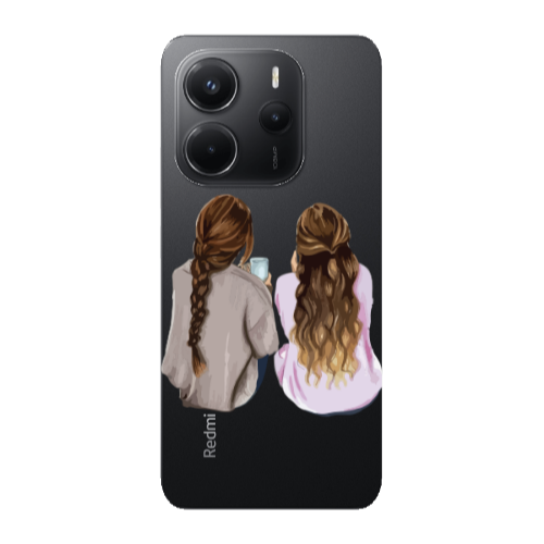 Xiaomi Redmi Note 14 Friends Transparent Silicone TPU Θήκη
