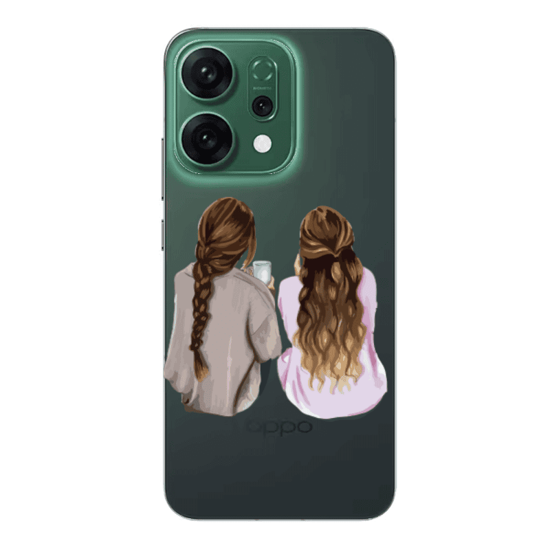 Oppo RENO 14 Friends Transparent Silicone TPU Θήκη