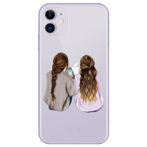 Apple iPhone 11  Friends Transparent Silicone TPU Θήκη