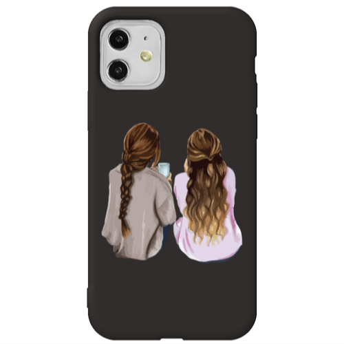 Apple iPhone 11  Friends Black Colored Silicone TPU Θήκη