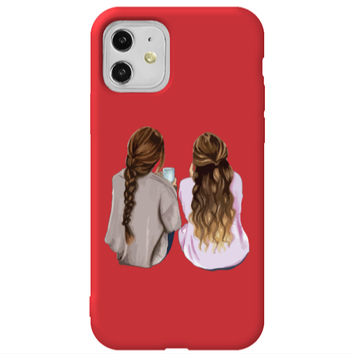Apple iPhone 11  Friends Red Colored Silicone TPU Θήκη